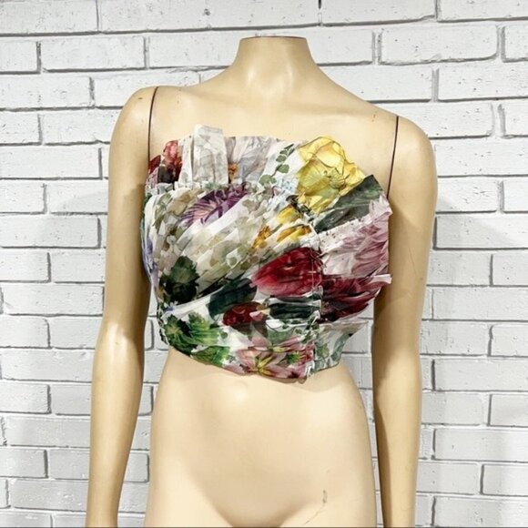 Geisha Designs Women’s Asymmetric Organza Corset Top - Picture 5 of 14